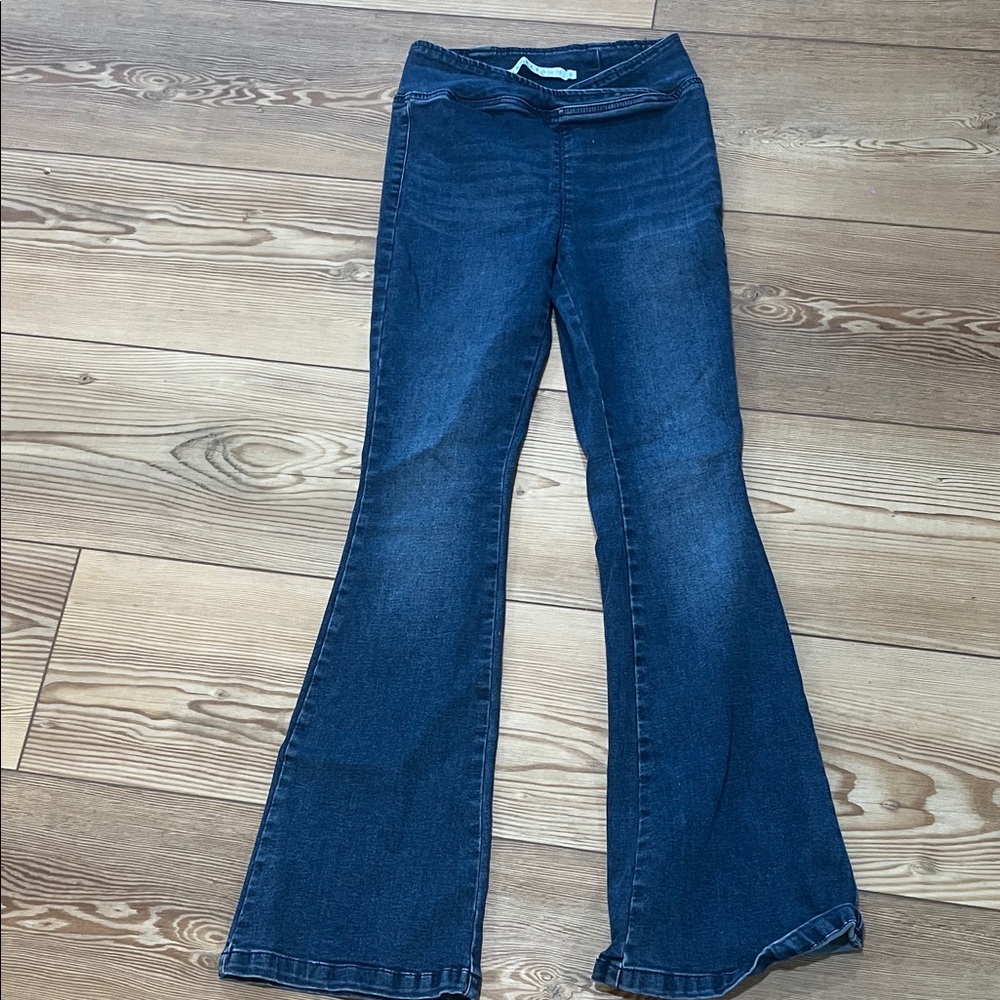 Tinseltown Dark Blue Flare Jeans